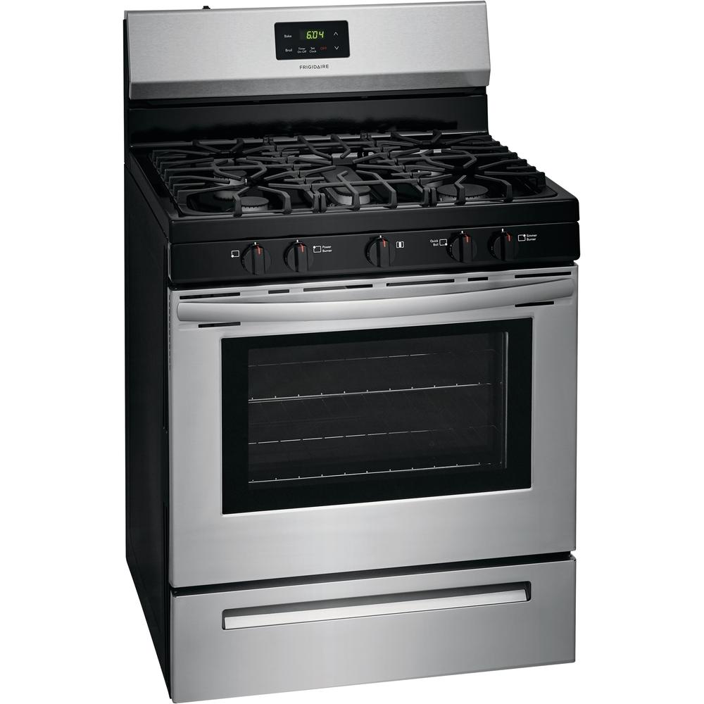 Frigidaire 30-inch Freestanding Gas Range with Even Baking Technology FCRG3052AS