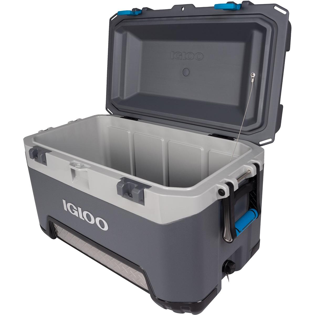 Igloo 72 qt BMX Hard Sided Cooler Gray and Blue  Crowdfused