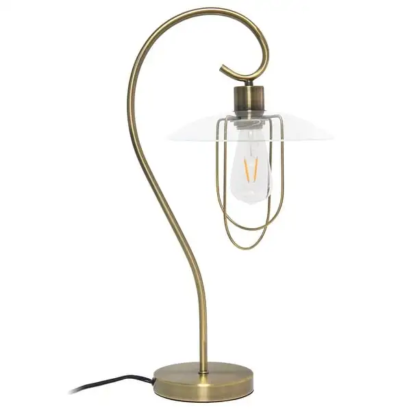 Lalia Home Modern Metal Scroll Table Lamp