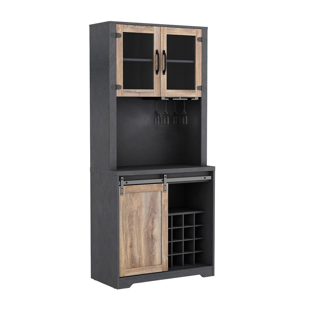 Countryside Style Cabinet with 4 Small Compartments