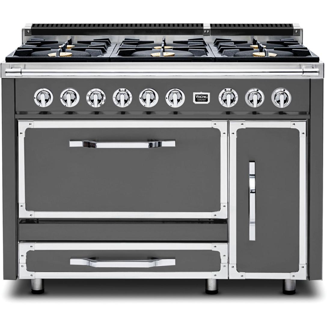 Viking 48-inch Freestanding Dual Fuel Range with True Convection Technology TVDR481-6BDG