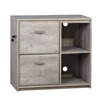 SAINT BIRCH Elma Washed Gray Pedestal File Cabinet SBEL4009FCWG