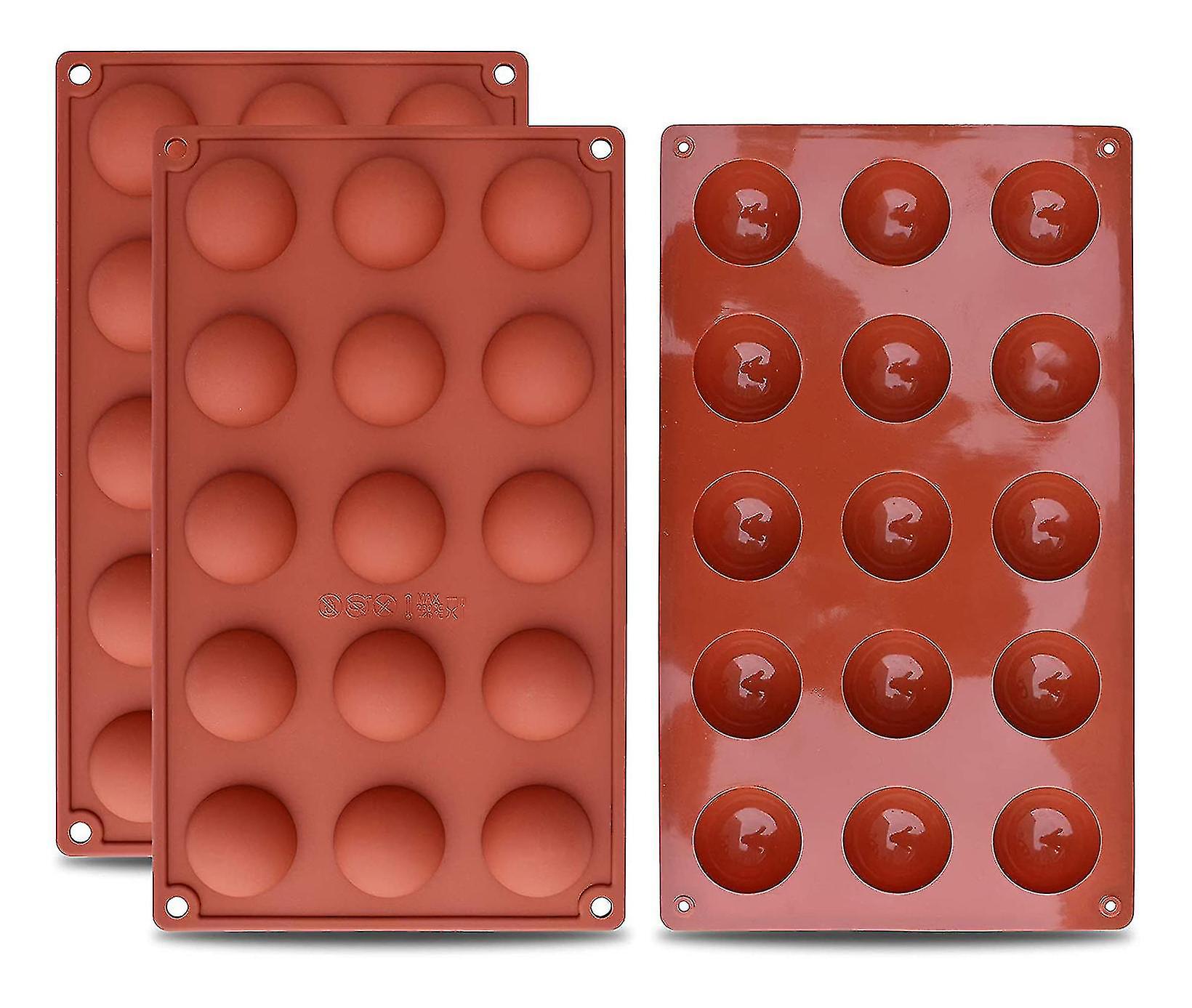 15-cavity Semi Sphere Silicone Mold 3 Pcs