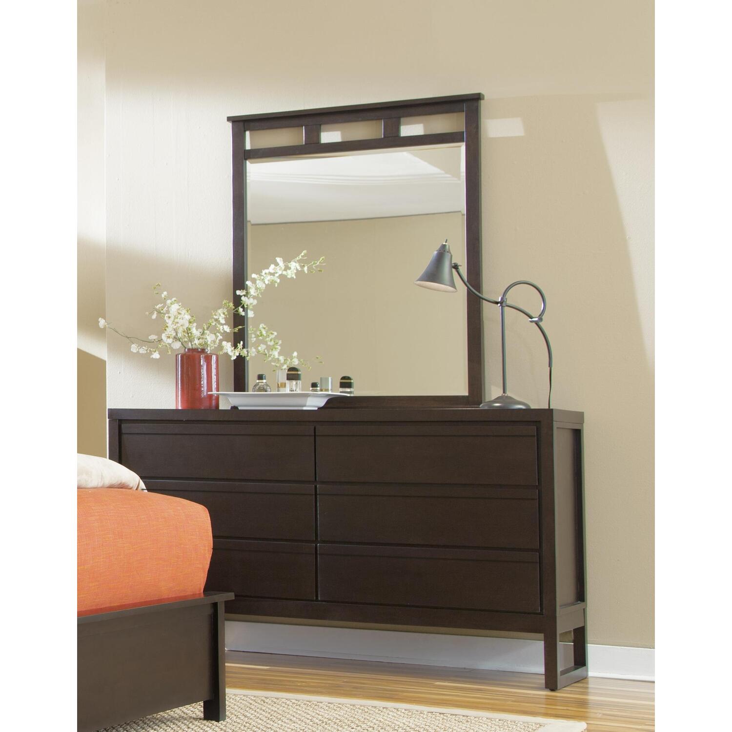 Drawer Dresser-Finish:Dark Chocolate