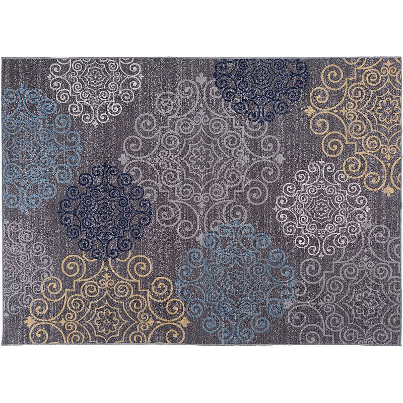 World Rug Gallery Avora Modern Scroll Rug