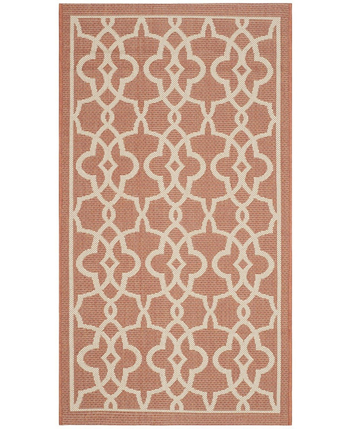 Safavieh Courtyard CY6071 Terracotta and Beige 2' x 3'7 Sisal Weave Outdoor Area Rug