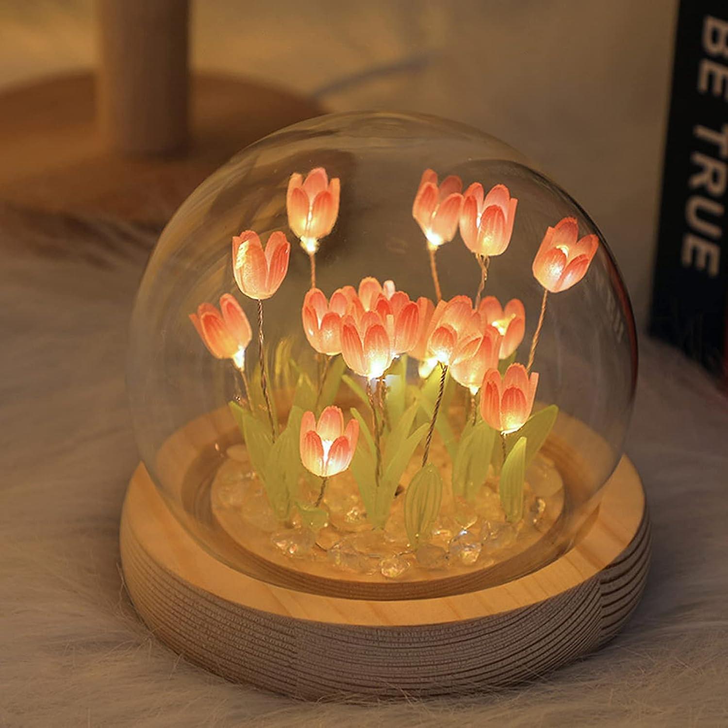 Misnode Diy Tulip     Material Pack   Tulip Ambient     Led Bedroom Lamp Simulation Flower   For