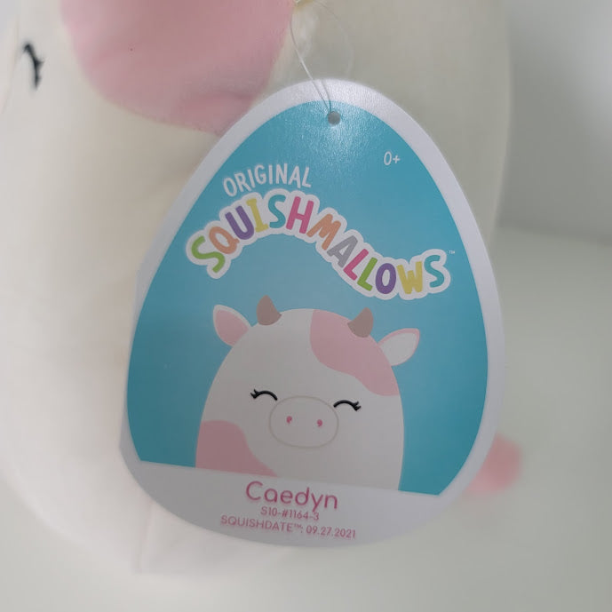 Squishmallows Official Kellytoys 10 Inch Caedyn the Cow Super Soft Animal Plush Stuffed Toy