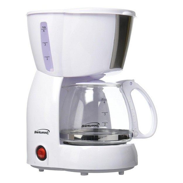 Brentwood 4 Cup Coffee Maker White