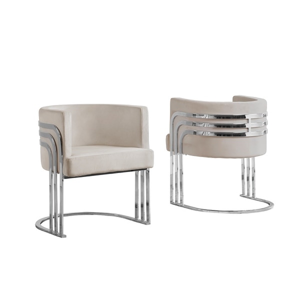 Best Quality Furniture Accent Chairs with Chrome Base (Single)