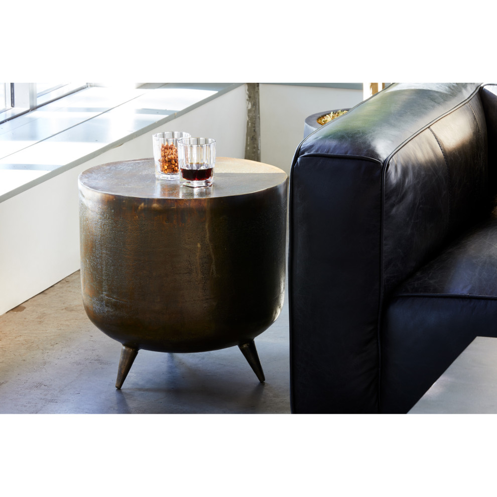 Kettel Accent Table Brass   Midcentury   Side Tables And End Tables   by HedgeApple  Houzz