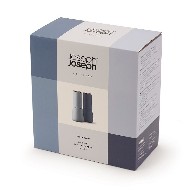 Joseph Joseph Editions Milltop No-Spill Salt and Pepper Mill Set