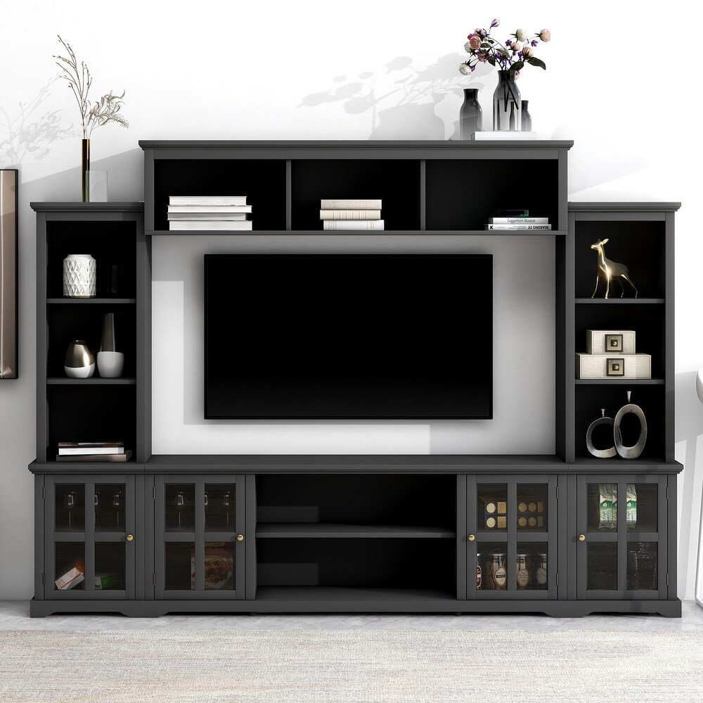 Multifunctional TV Stand Entertainment Units TV Console Table with 66\