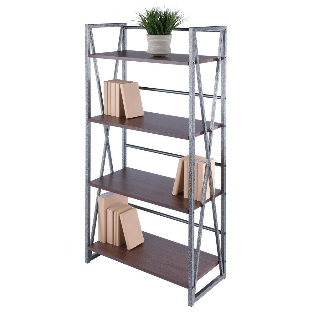 Isa 3/4/5 Tier Shelf  Graphite and Walnut