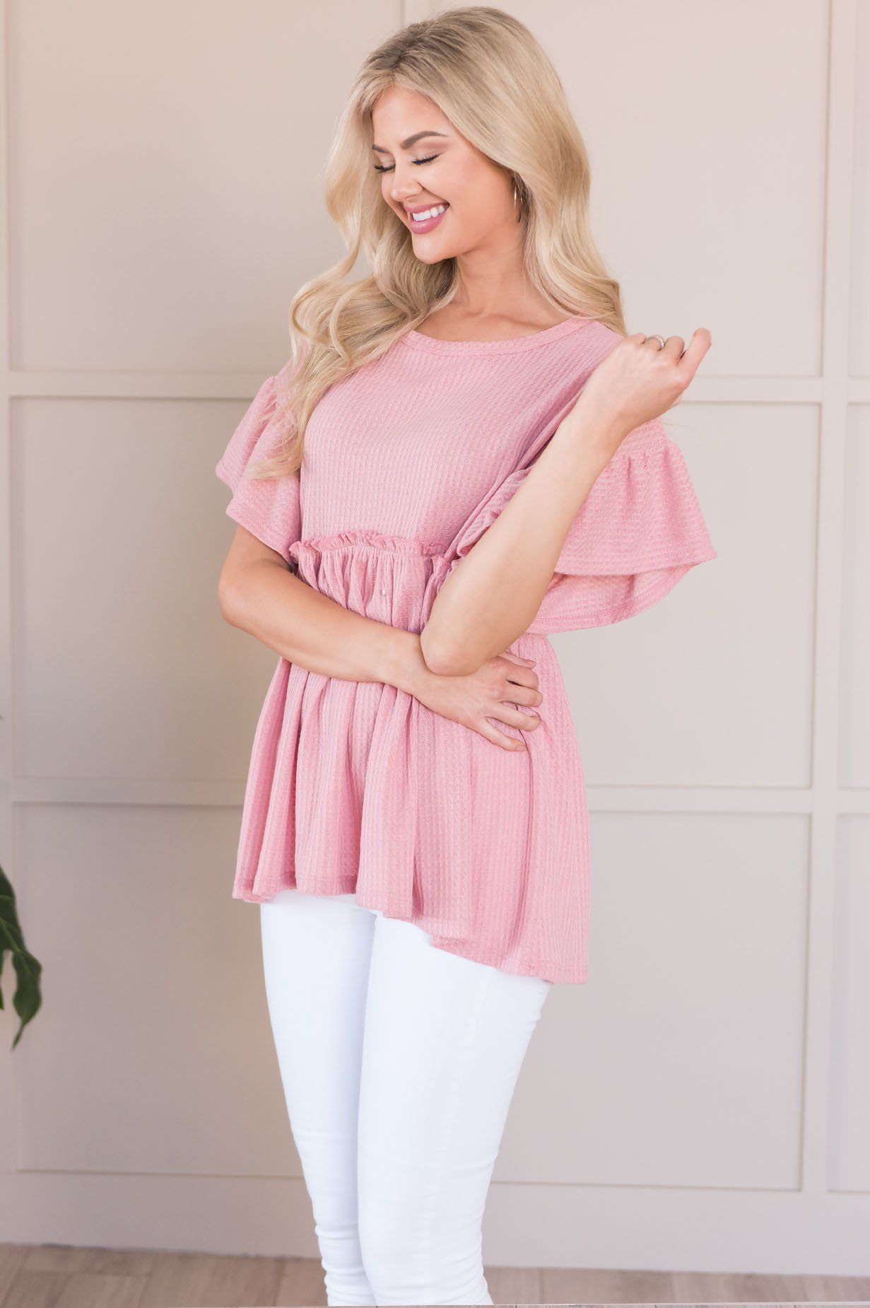 Dare To Dream Modest Babydoll Blouse