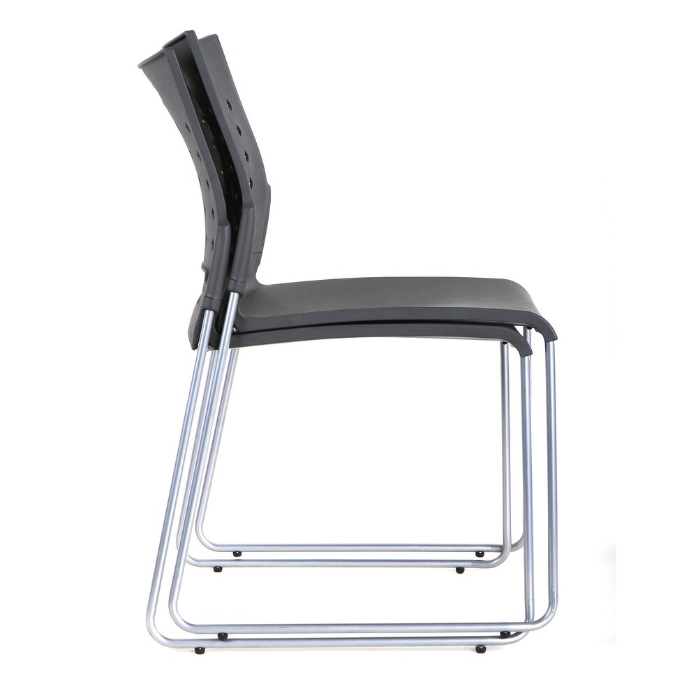 TygerClaw Mid Back Plastic Chair (4 Pack In One Order )