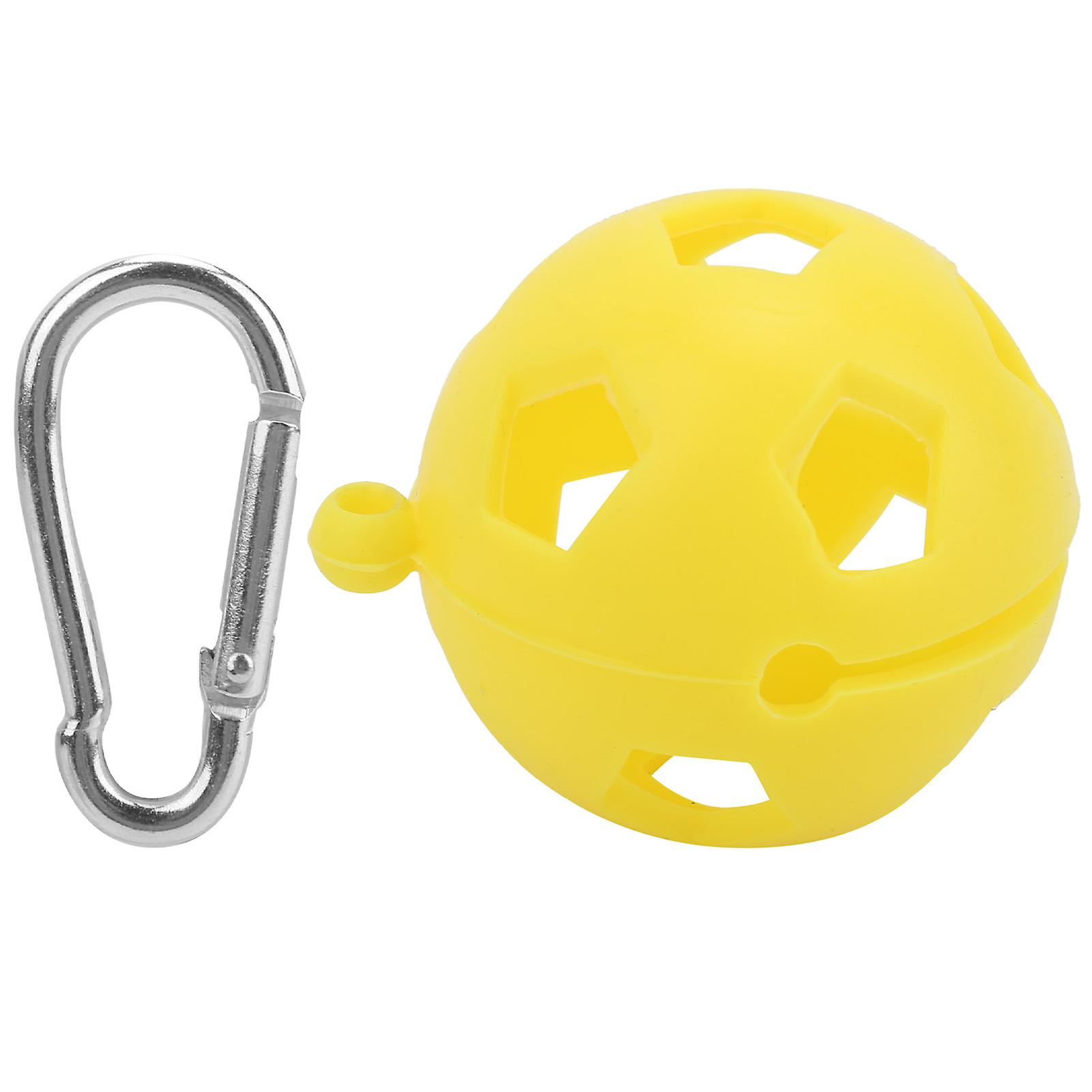 Golf Ball Protective Cover Silicone Sleeve Holder With Keychain Golf Training Accessoryyellow