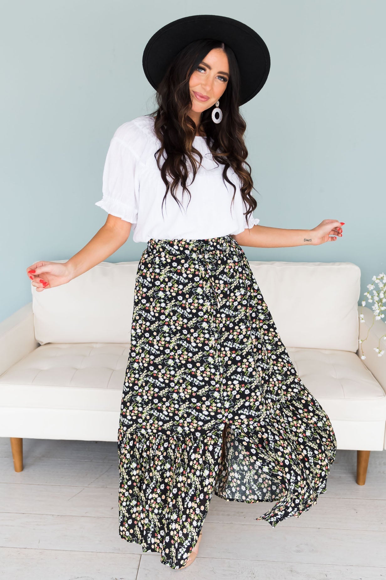 Summer Nights Modest Maxi Skirt