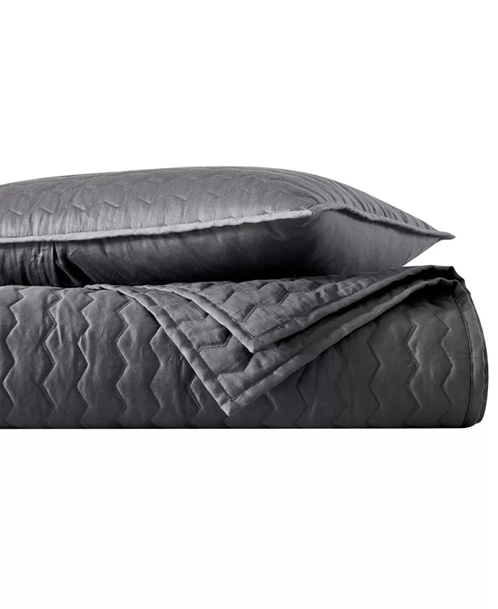 Vera Wang Herringbone Stitch Cotton 3 Piece Quilt Set， Queen