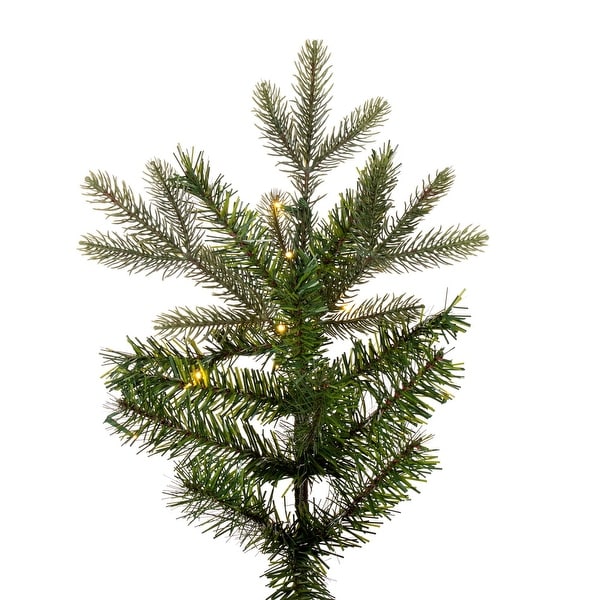 Vickerman 9' x 50 Douglas Fir Fir Artificial Slim PreLit Christmas Tree，DuraLit® Warm White LED Mini Lights.