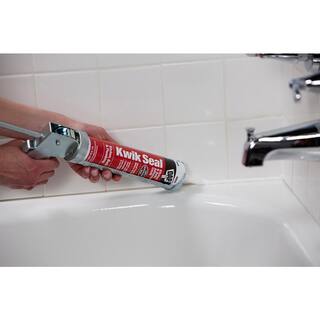 DAP Kwik Seal 10.1 oz. White Kitchen and Bath Adhesive Caulk 18032