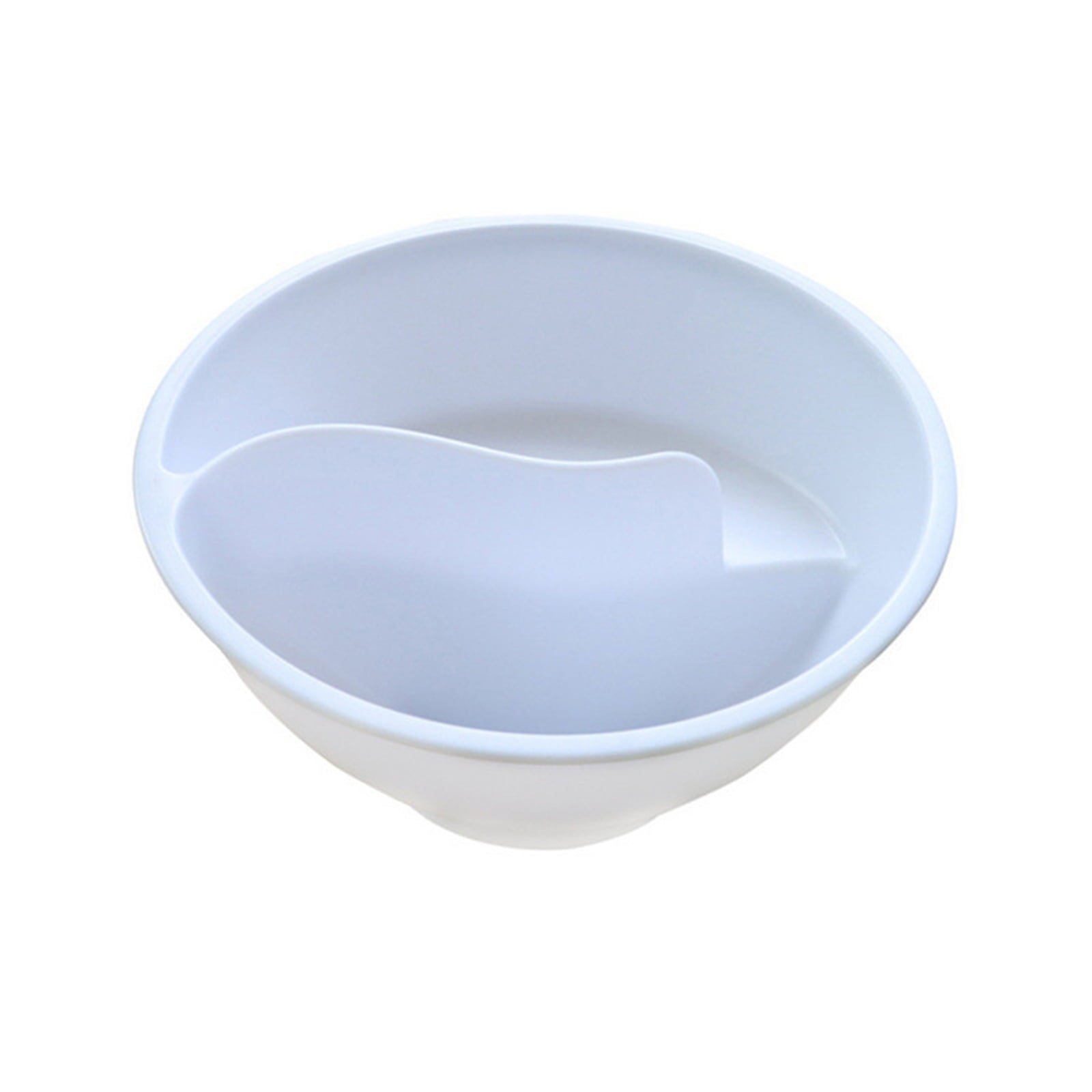 Aibecy Never Soggy Cereal Bowl Keeps Cereal Fresh and Crunchy Stackable Divided Bowl with Spiral Slide Design Built-in Grip， White