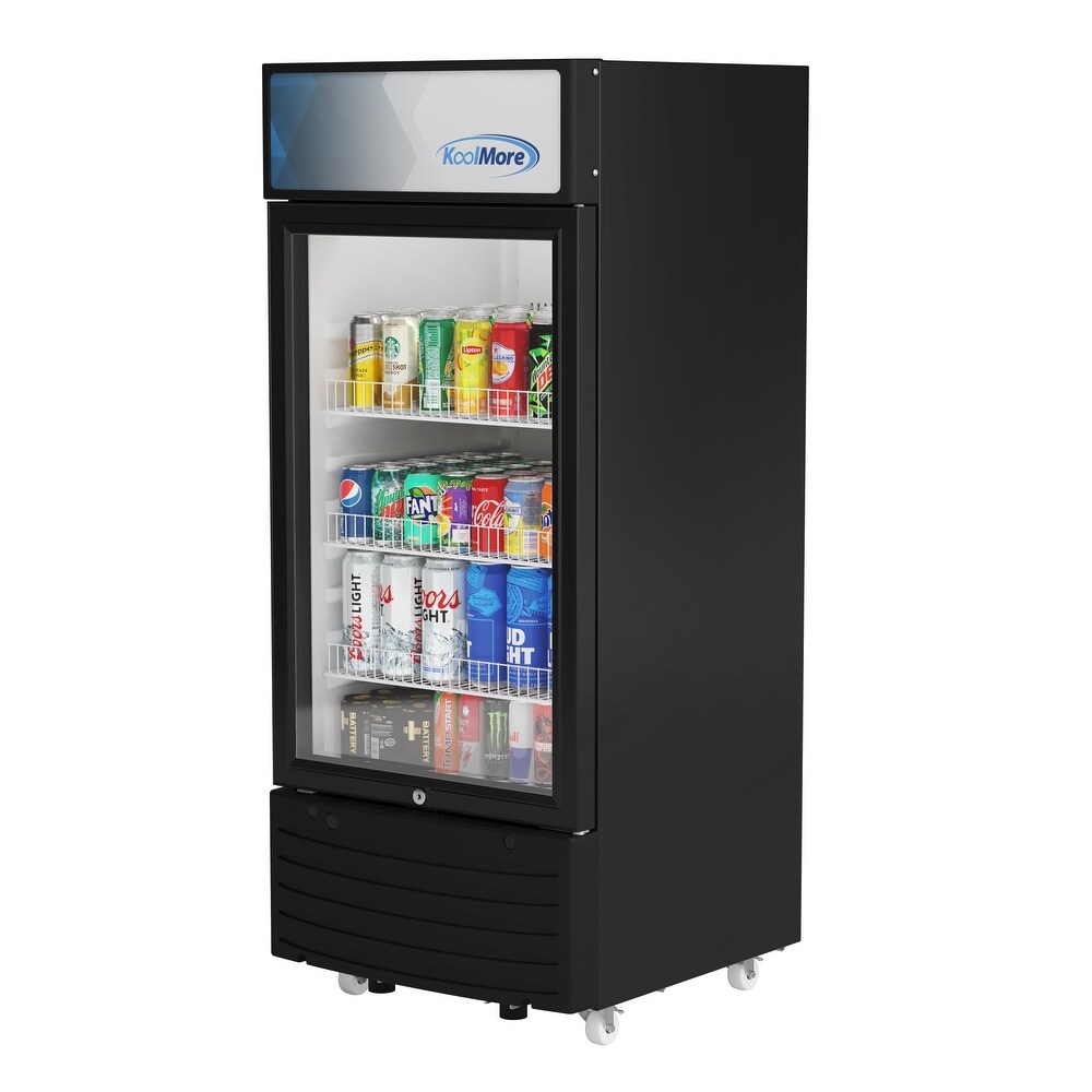 6 cu. ft. One Glass Door Commercial Display Merchandiser Refrigerator (KM MDR 1D 6C)   6 Cu. Ft.