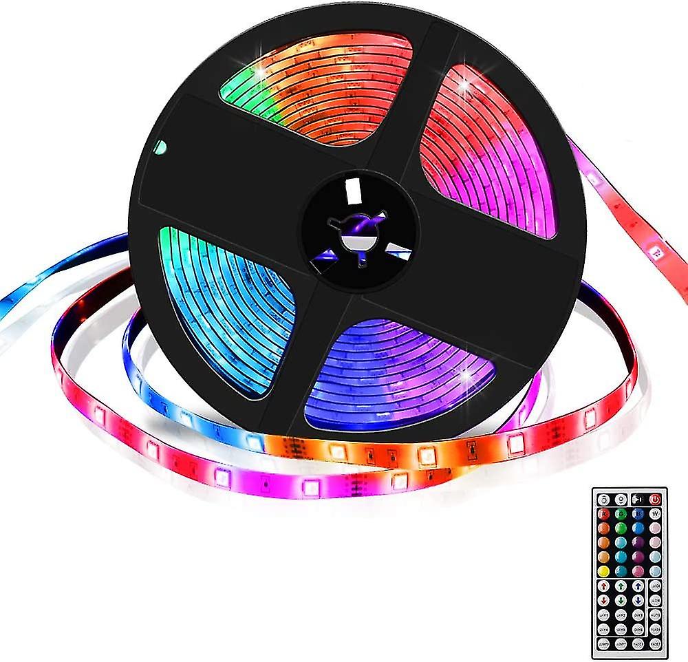 5m Multicolor 300led Ip65 Light Bar，remote Control And Control Box，5050 Rgb，cut Design，easy Installation