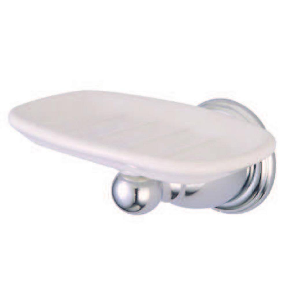 Kingston Brass Heritage Wall Mount Soap Dishes and Dispensers in Polished Chrome HBA1755C