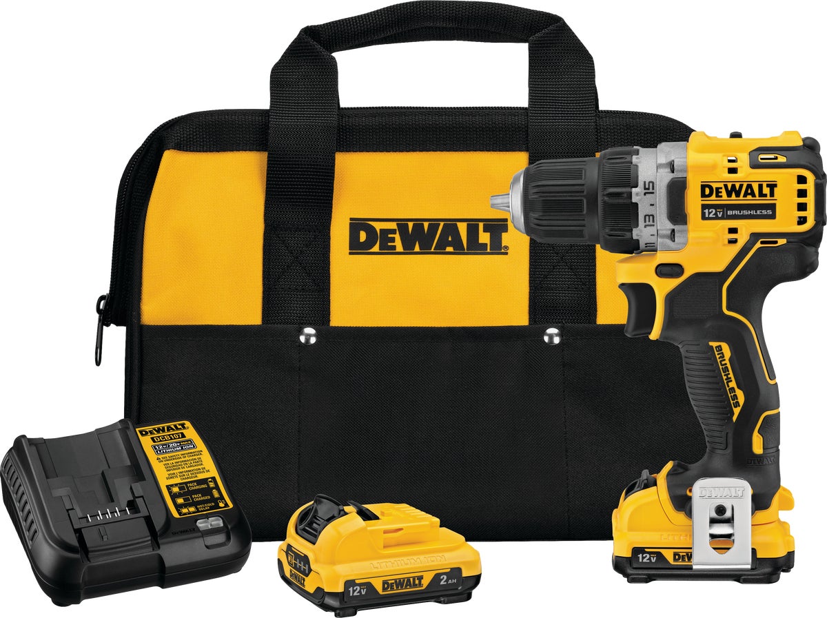 DW 12V XTREME MAX XR Lithium-Ion Brushless Cordless Drill Kit