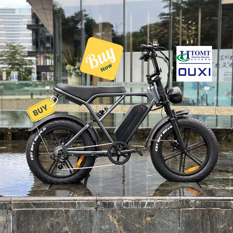 fatbike OUXI H9 ebike fattire electric bike full suspension electric fat tire bike mountain bike