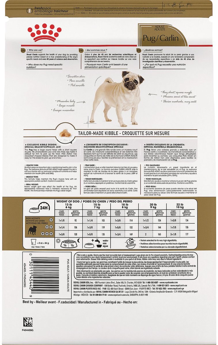 Royal Canin Breed Health Nutrition Pug Adult Dry Dog Food