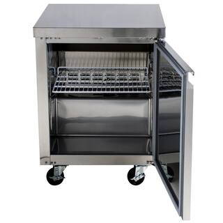 Cooler Depot 6.3 cu. ft. AutoCycle Defrost Commercial Undercounter Upright Freezer in Stainless DXXTUC27F