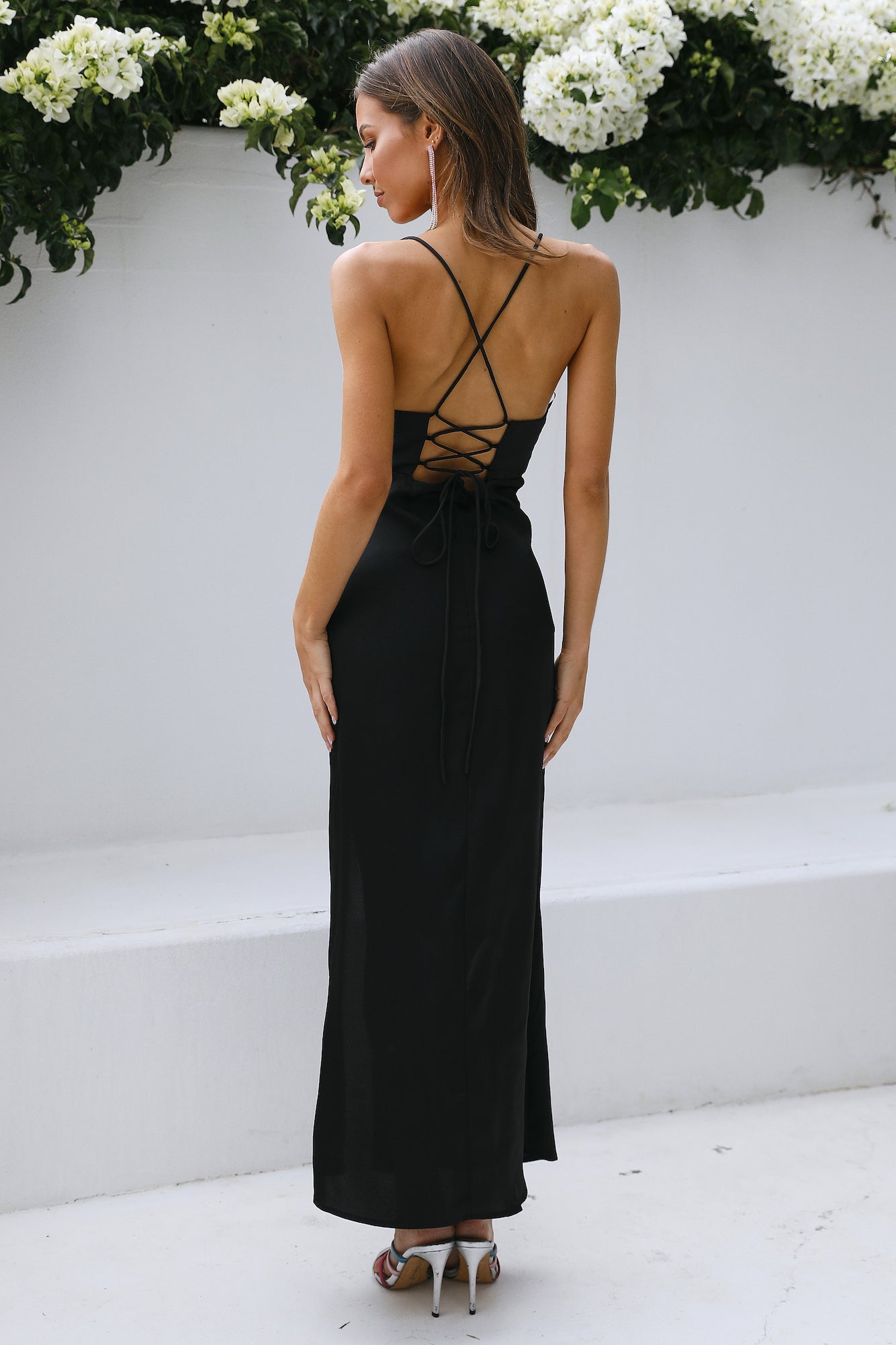 Golden Thoughts Maxi Dress Black