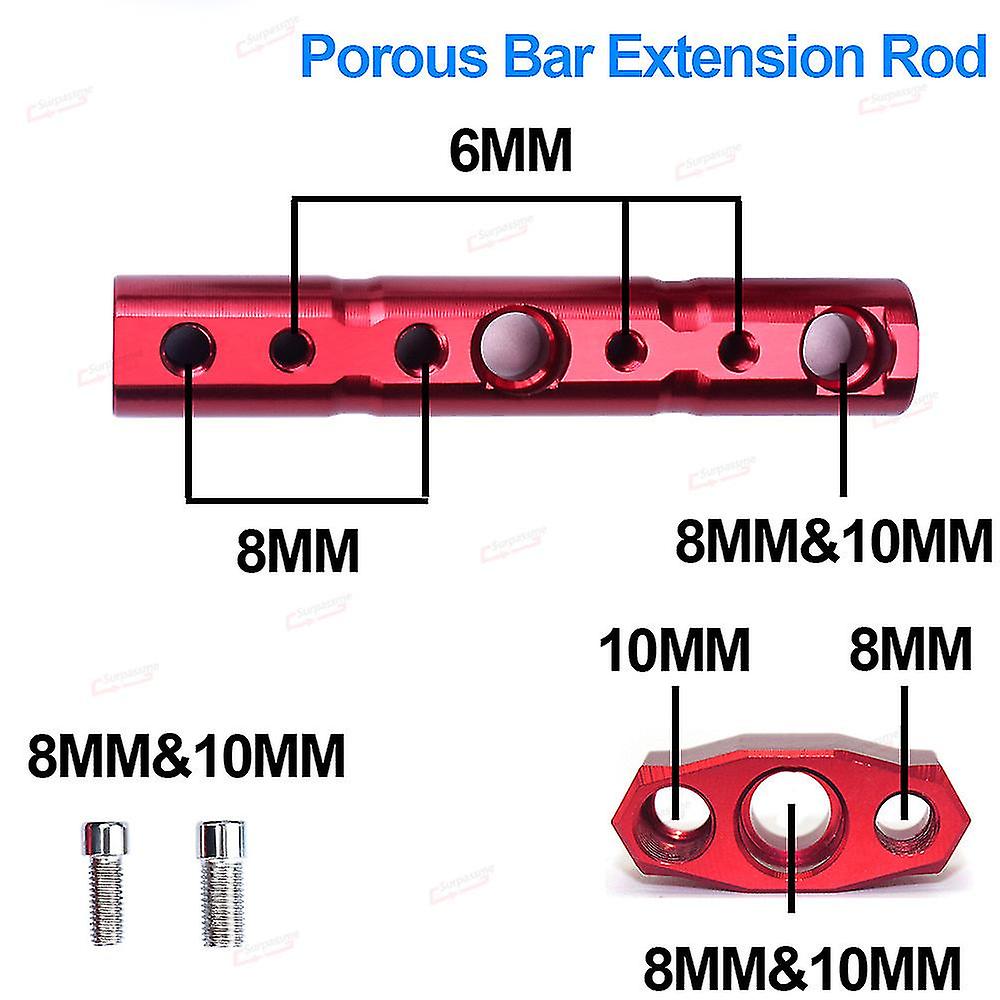 Cycle View Extens Mount Bracket H 8mmamp;10mm Mount Riser For Bike Scooter