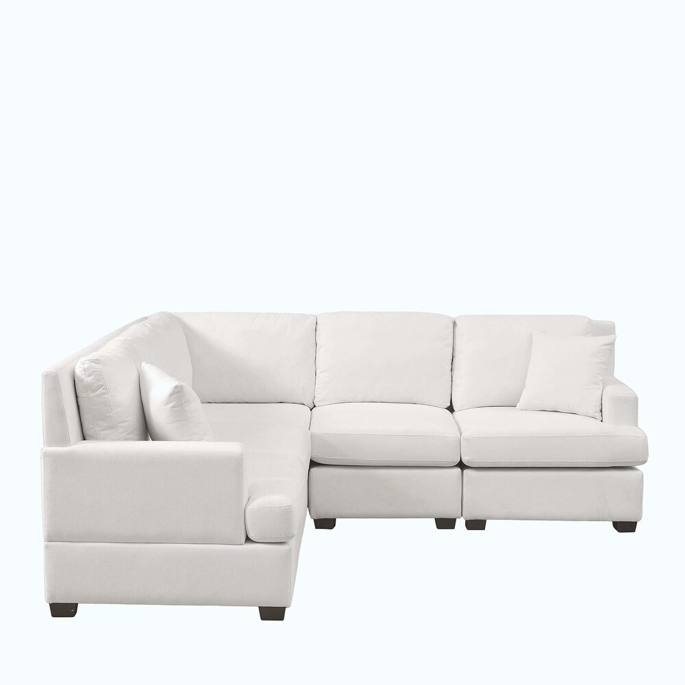 Sectional Modular Sofa with 2 Tossing cushions