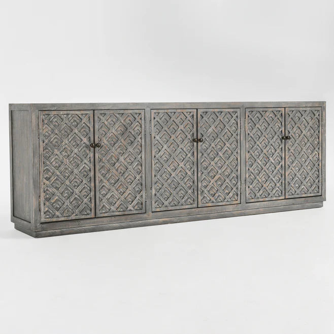 Jonas 102 Sideboard - 6 Door Antique Blue