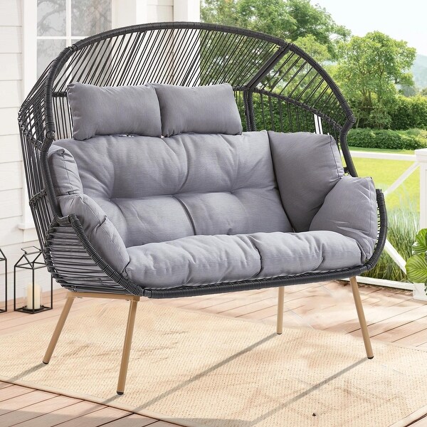 2 Person Outdoor Patio Double Egg Chair