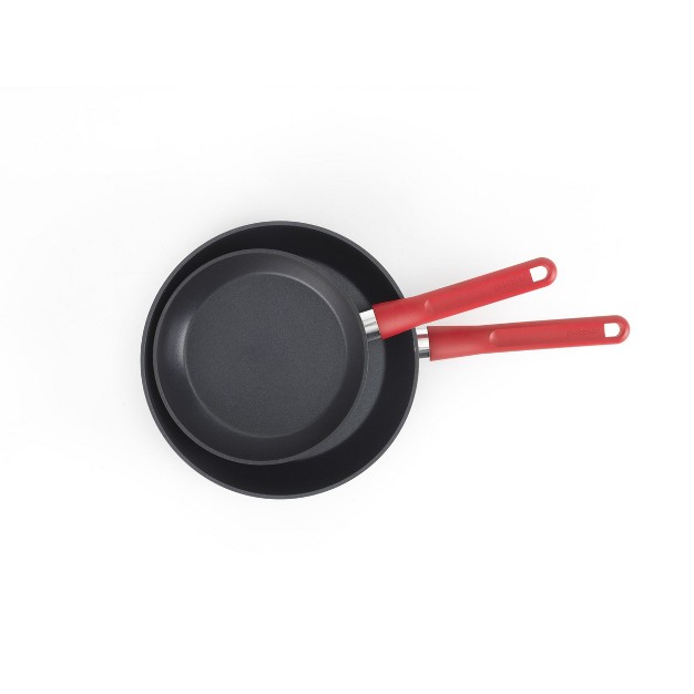 And 10 quot 2pk Saute Pan Set Red