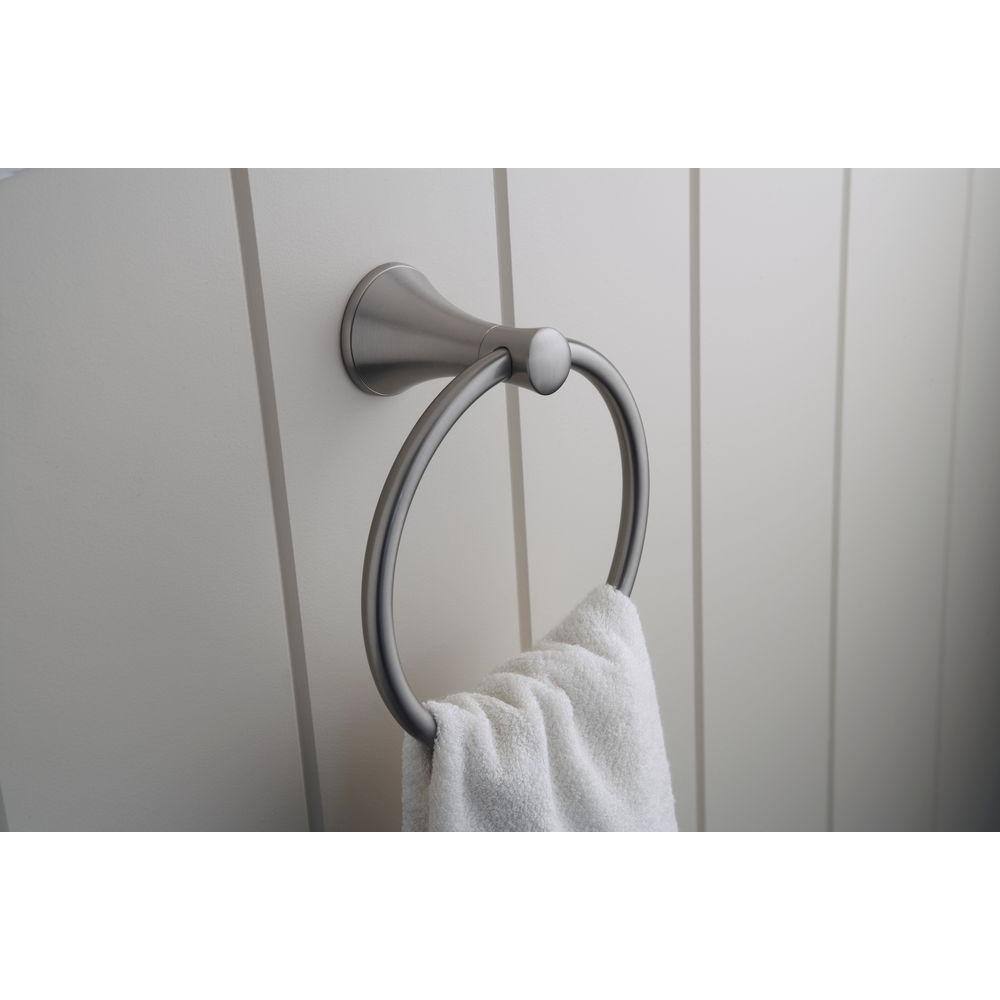 KOHLER Coralais Towel Ring in Vibrant Brushed Nickel K-13435-BN