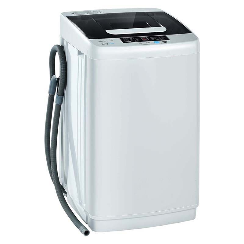 Full Automatic Portable Washing Machine with Drain Pump, 8.8 LBS 2-in-1 Top Load Washer Dryer Combo