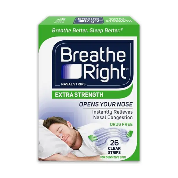 Breathe Right 26-Count Extra Strength Strips Clear