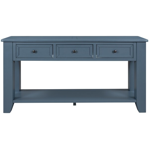 55'' Console Table Sofa Table 3 Drawers and 1 Shelf