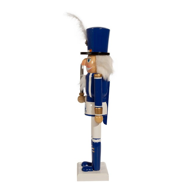 Kurt Adler 15 inch Wooden Delft Blue Nutcracker