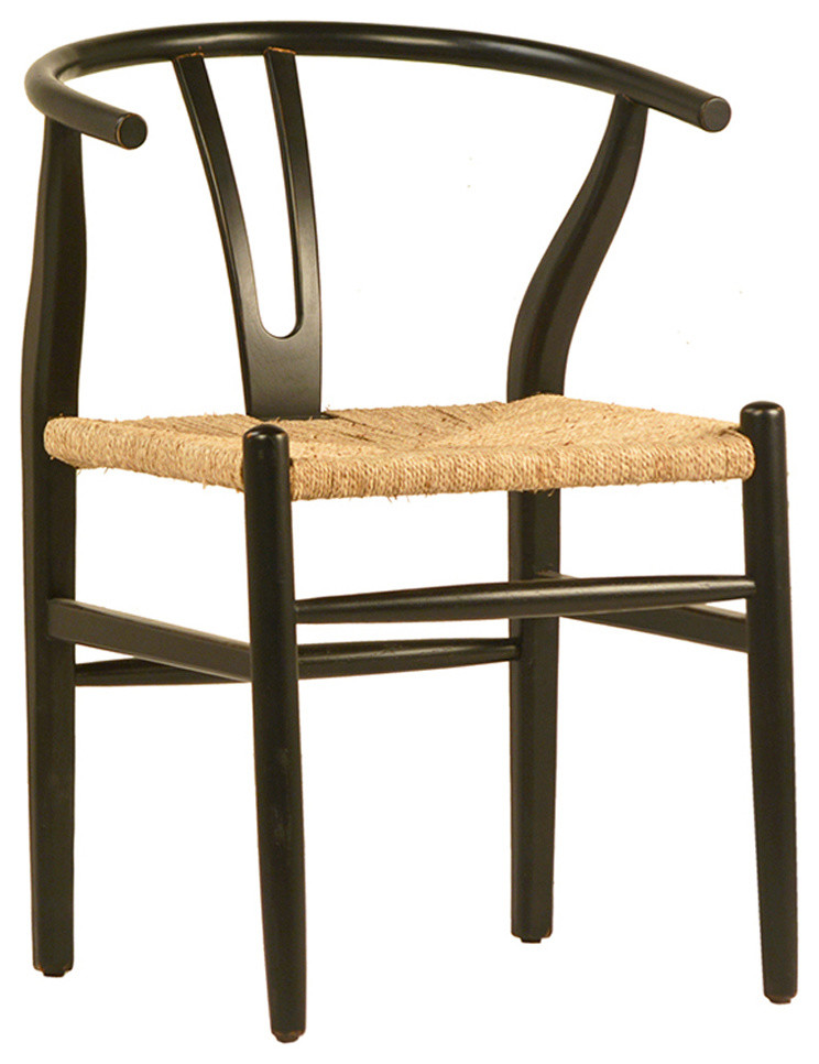 Hudson Dining Chair Antiqued Black   Beach Style   Dining Chairs   by Design Mix Furniture  Houzz