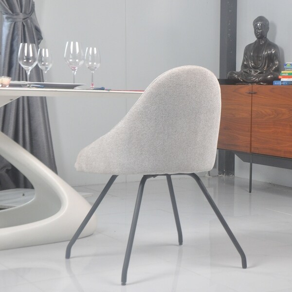 Ice Harmony Upholstery Dining Chair with Round Legs (Set of 2) - 22
