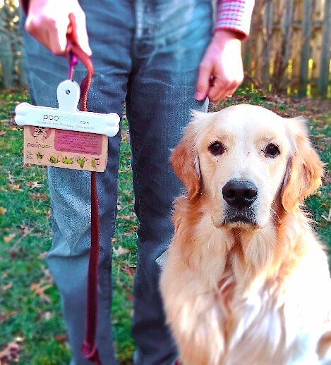 poopooh Biodegradable Dog Waste Bags and Bag Carrier Clip