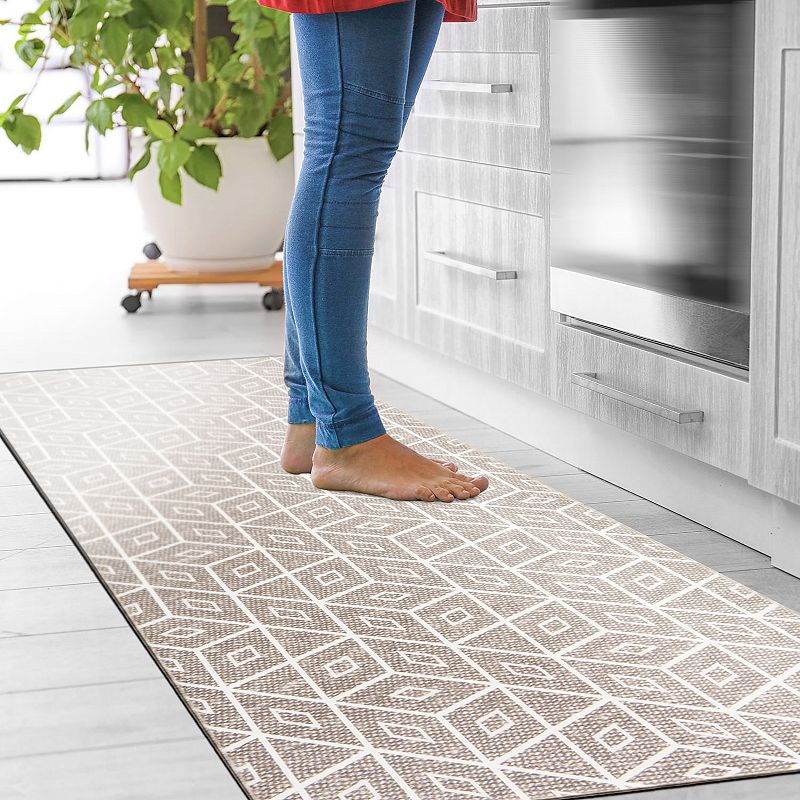 World Rug Gallery Modern Geometric Anti-Fatigue Mat