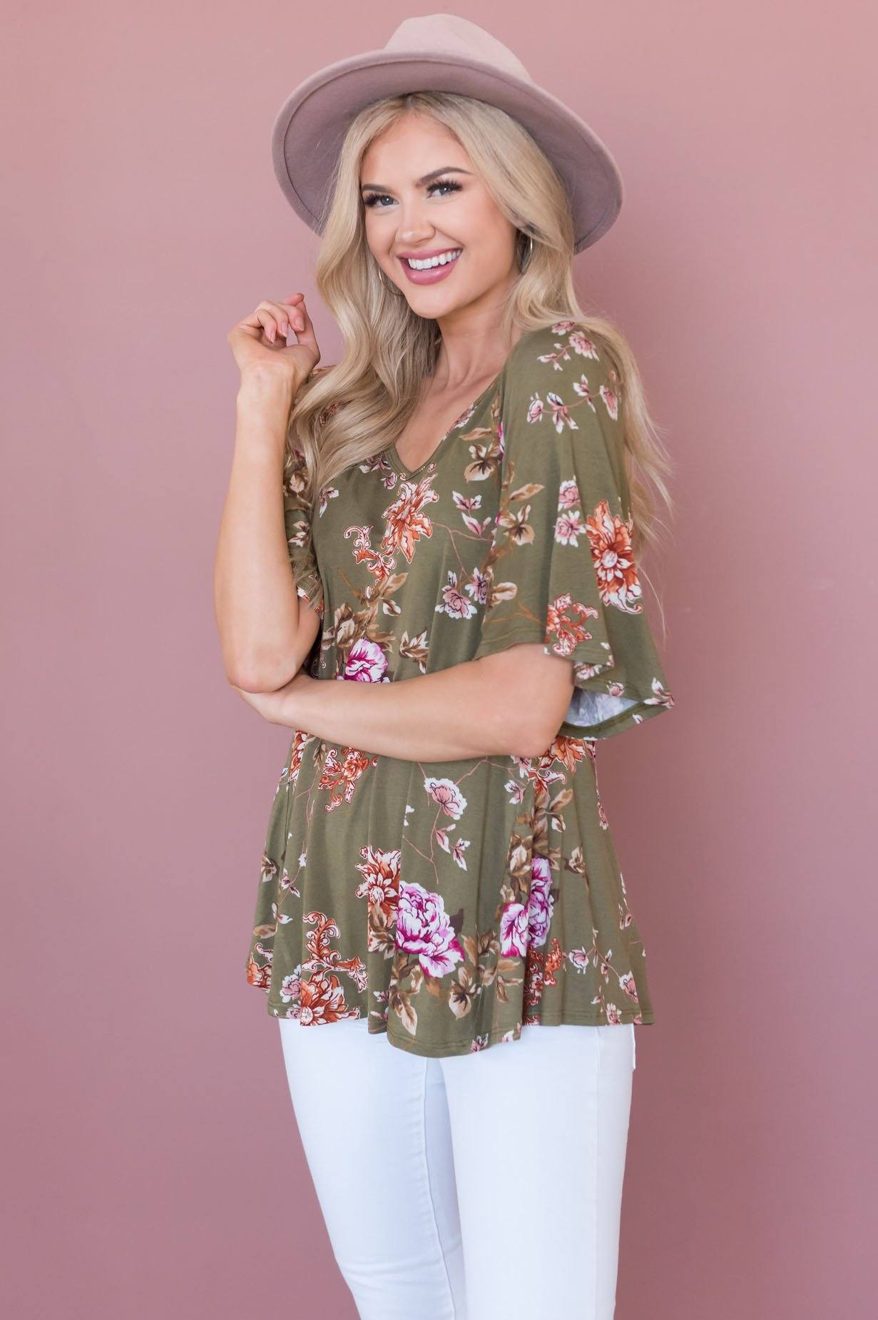 Secret Garden Modest Top