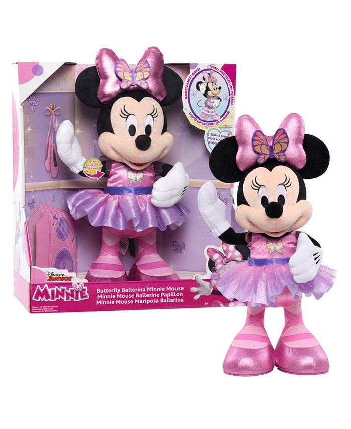 Disney Junior Minnie Mouse Sing and Dance Butterfly Ballerina Lights and Sounds Plush   Sings Just Like a Butterfly